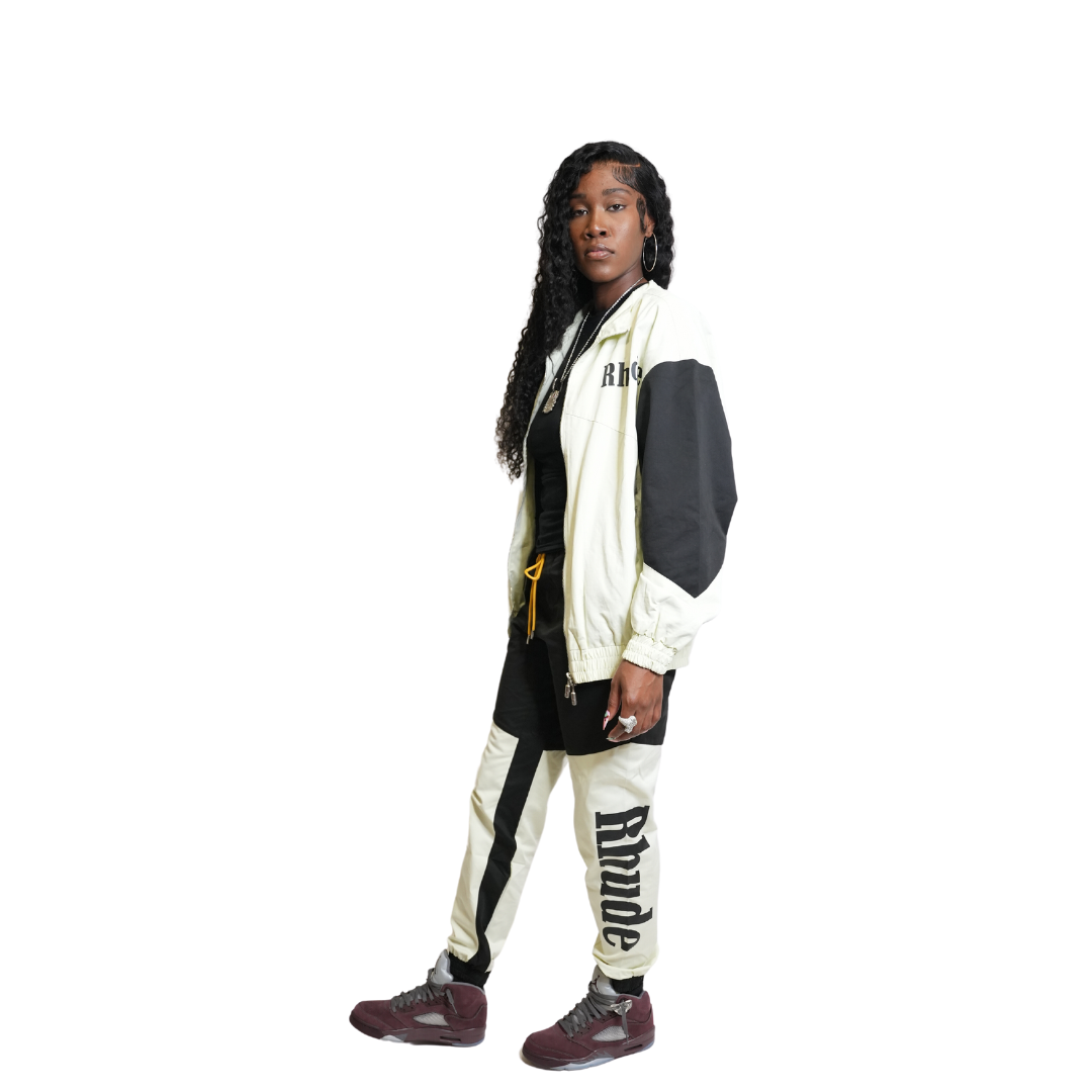Rhude Black and White Pant Set