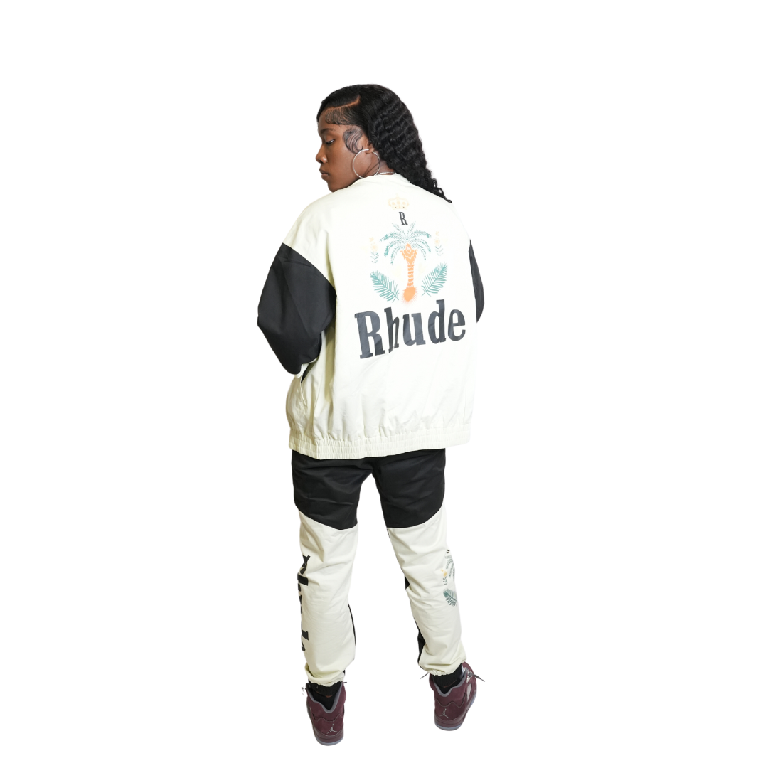 Rhude Black and White Pant Set