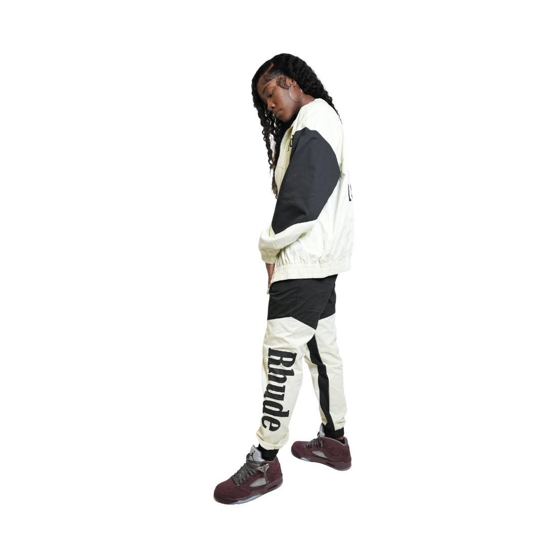 Rhude Black and White Pant Set