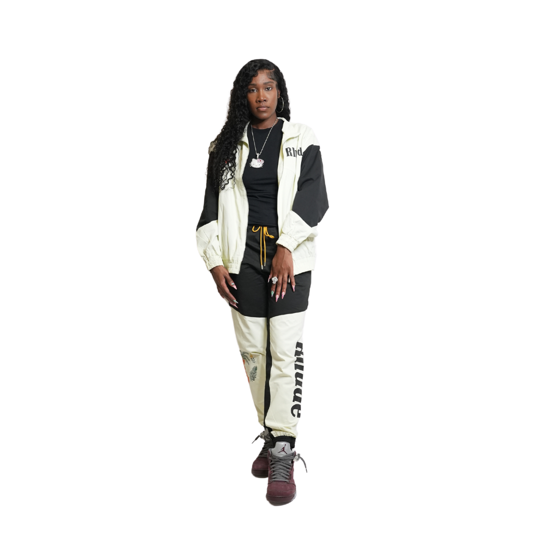 Rhude Black and White Pant Set