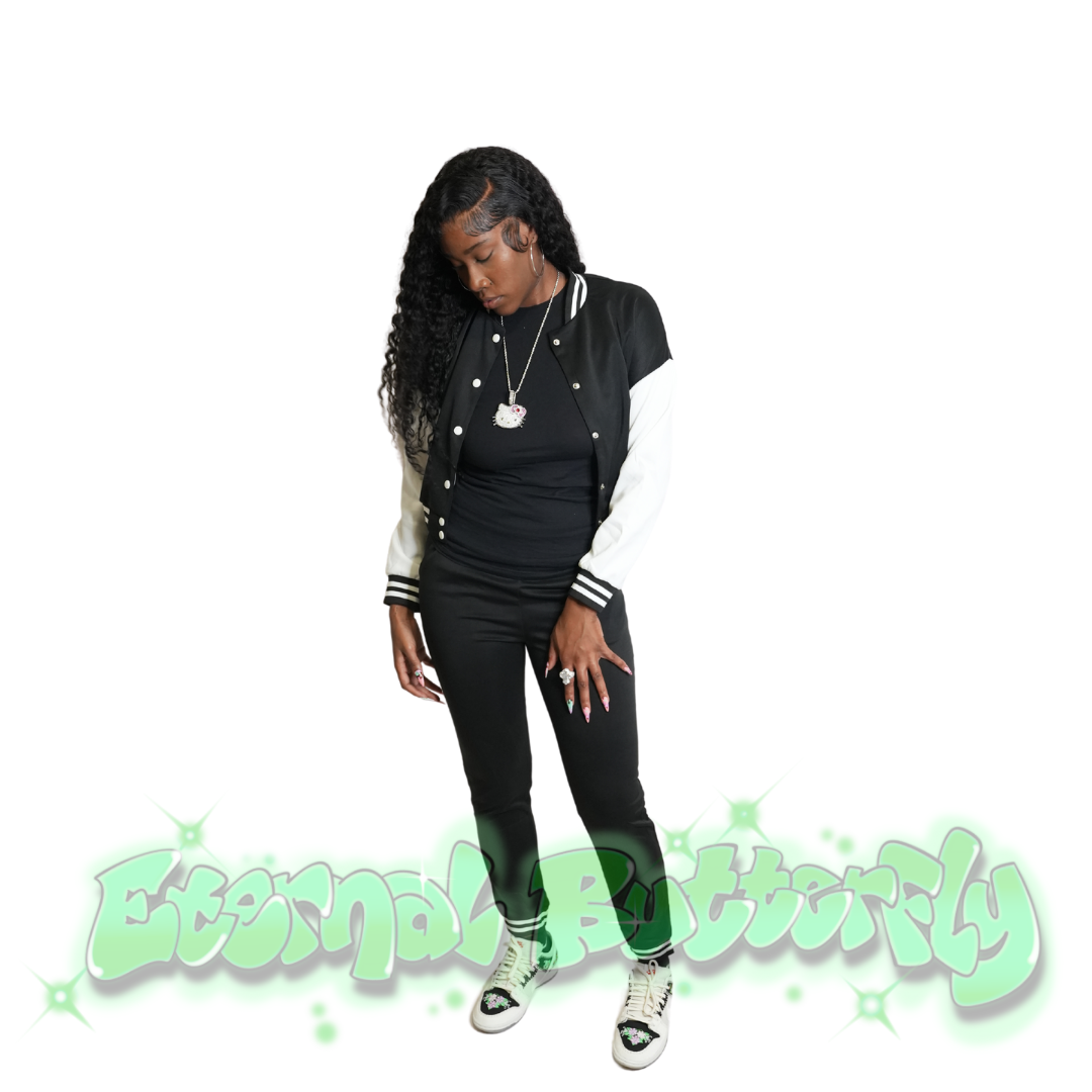 Black Varsity Jacket + Pants Set