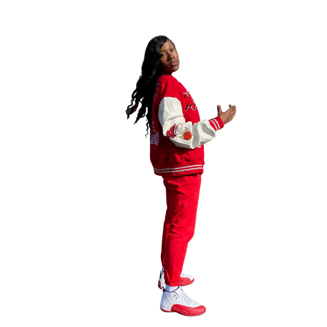 OFF-WHITE C/O Chicago Bulls Varsity Jacket