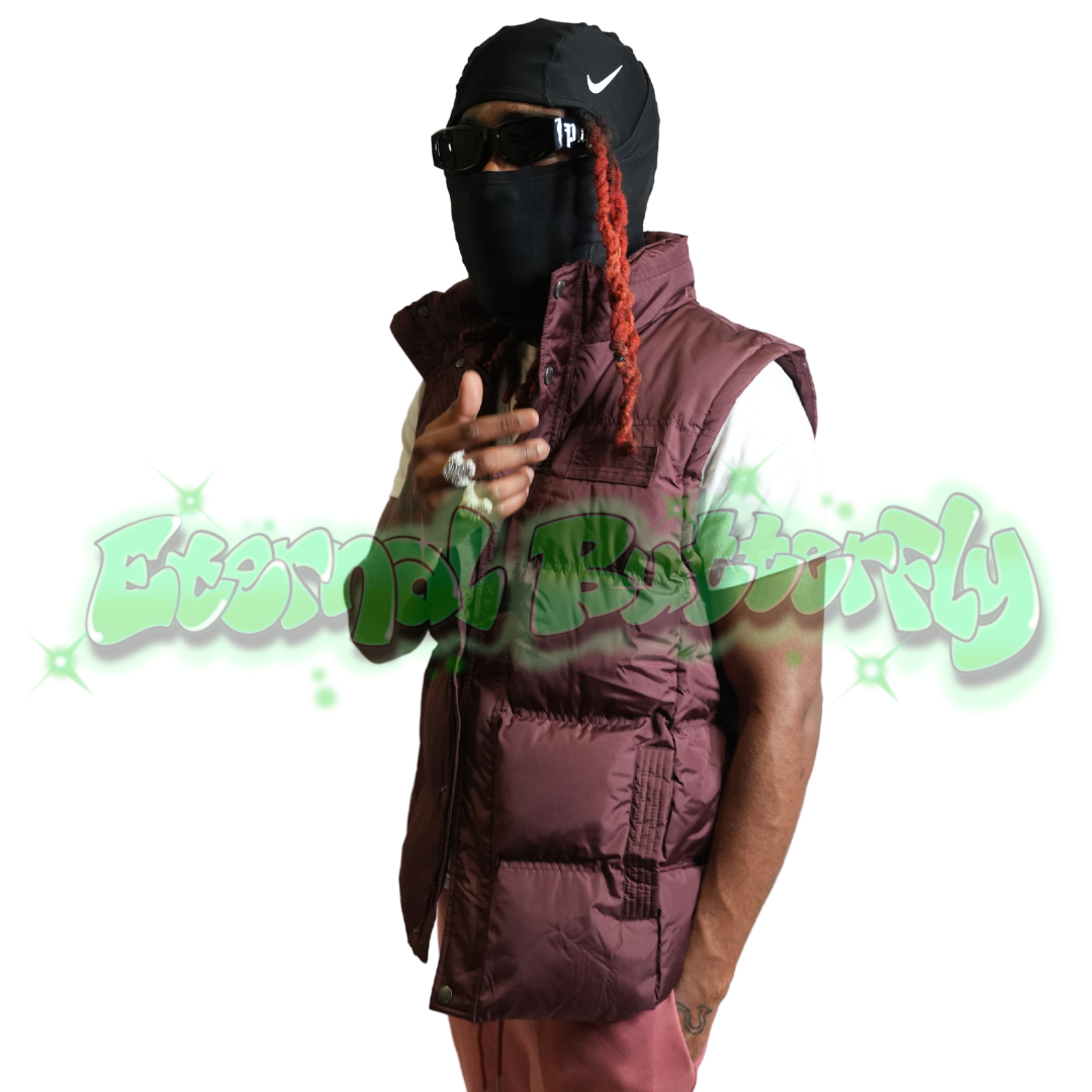 Bubble Vest - Burgundy