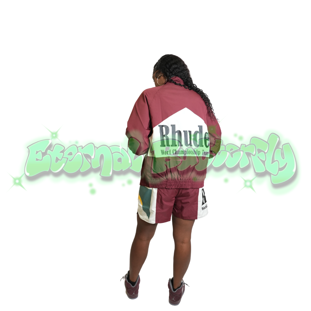 Rhude Championship Short Set - Burgundy