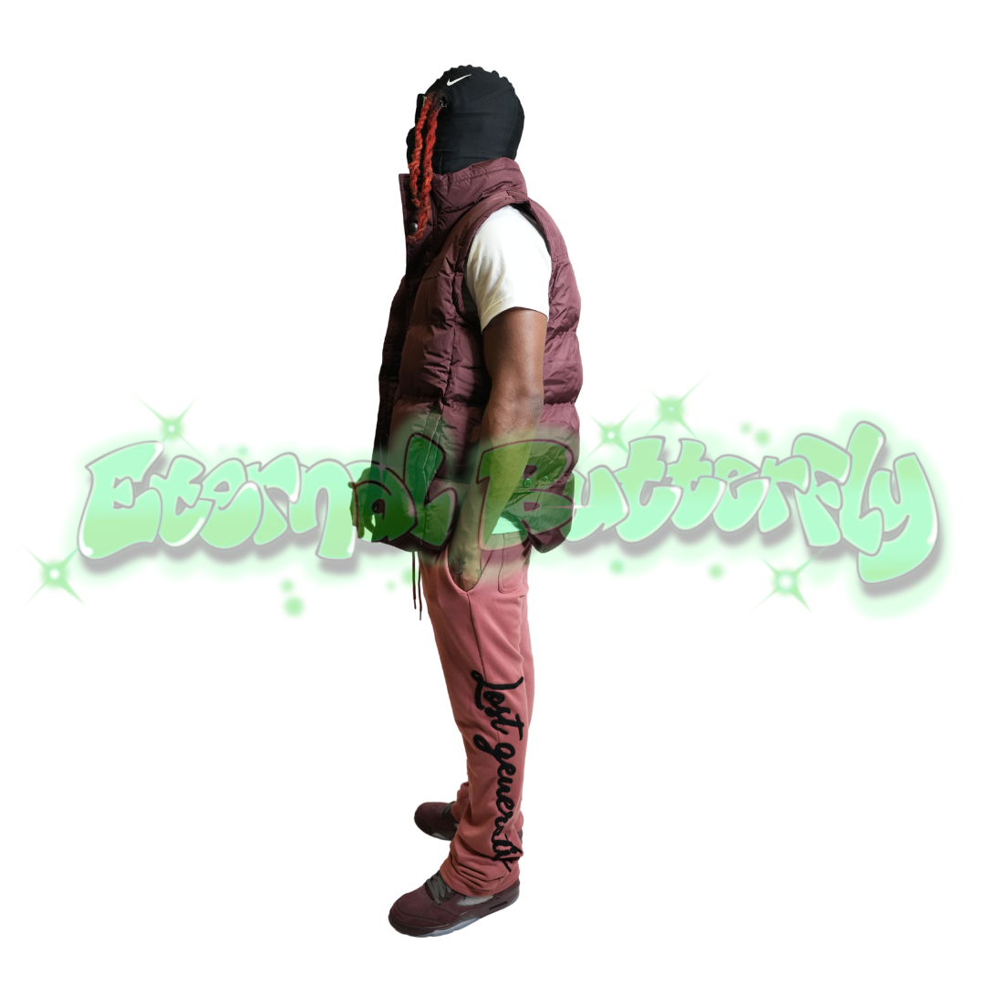 Bubble Vest - Burgundy
